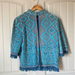 Vintage reworked towel jacket/swim coverup